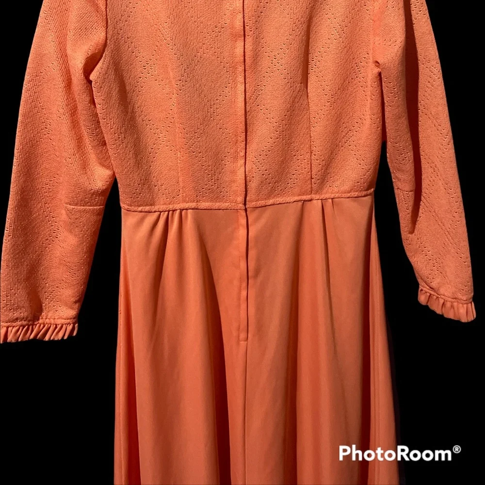 1960s 60s 1970s 70s pink union made maxi dress_5